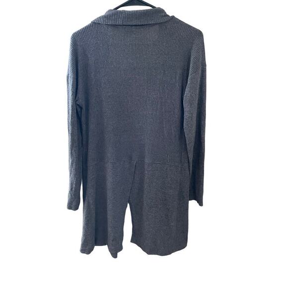 Anthropologie COA soft knit cardigan gray long sleeve. open front sweater. XS - Picture 3 of 3